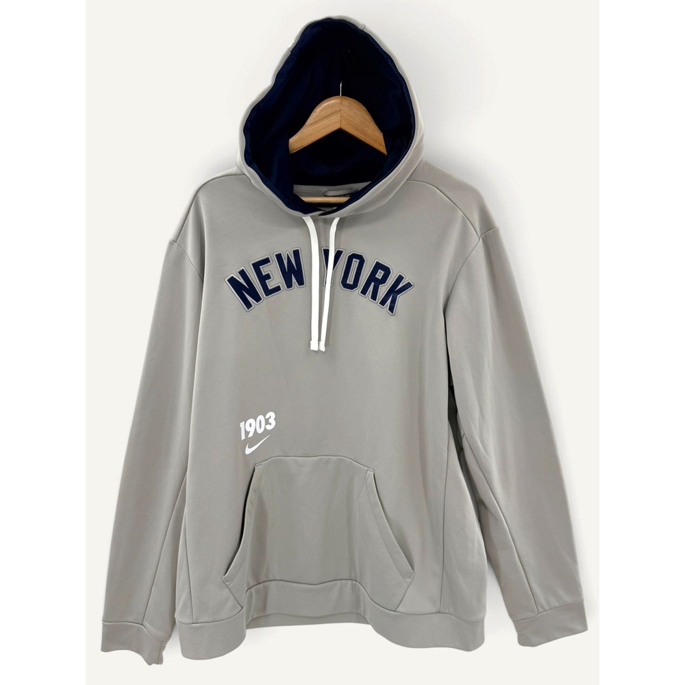 Nike Hoodie Gray New York Yankees Cooperstown Collection Therma-FIT 1903 XL